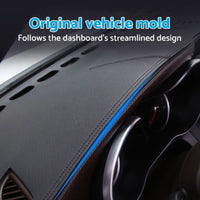 1x Non-Slip Microfiber Leather Dash Mat Suitable For Ford Ranger 2022-2025