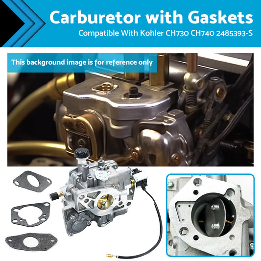 Carburetor Carby Carb with Gaskets Suitable For Kohler CH730 CH740 2485393-S