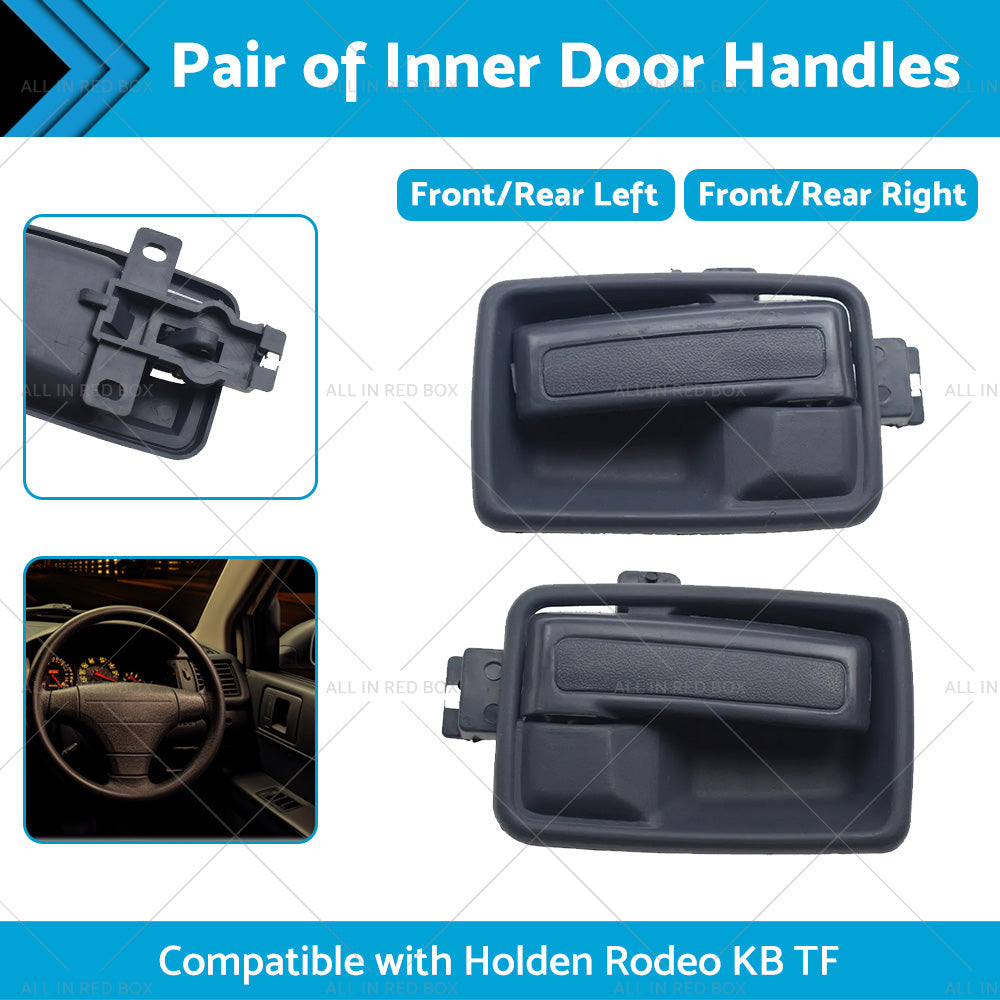 Black Left Right Hand Inner Door Handle with Case Suitable For Holden Rodeo TF