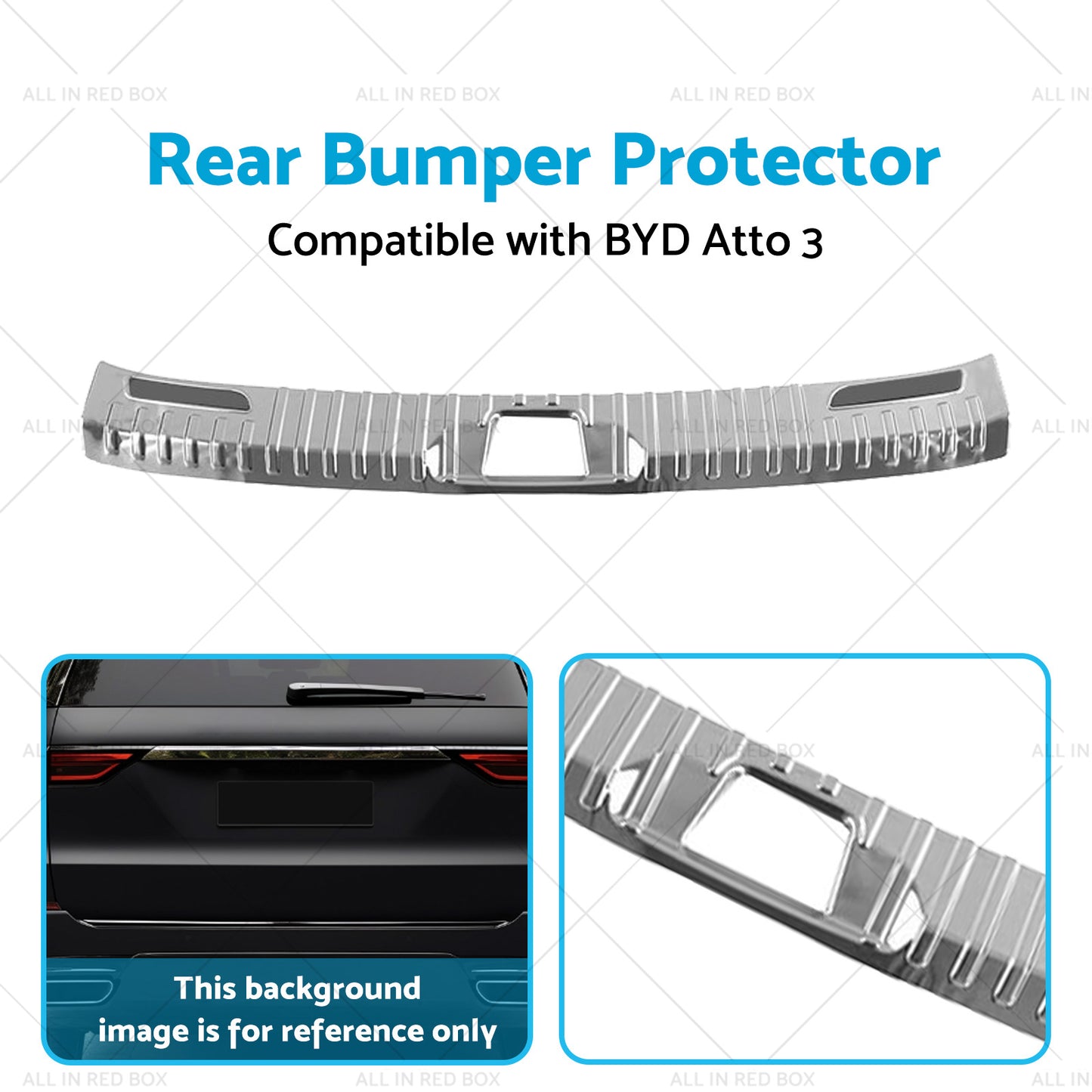 Rear Bumper Protector Scuff Suitable For 2023 BYD Atto 3 Trunk Sill Trims