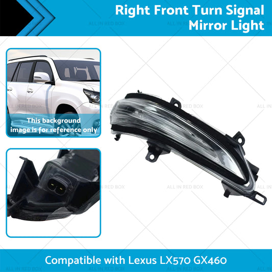 Right Front Turn Signal Mirror Light Suitable for Lexus 13-20 GX460 LX570