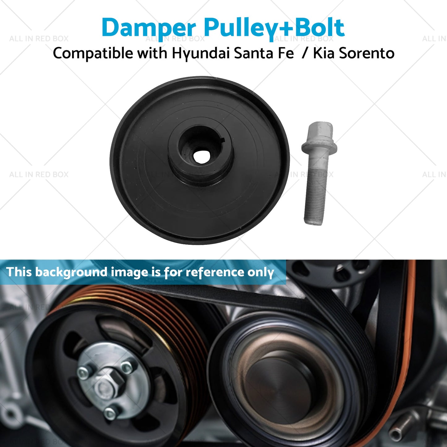 Harmonic Balancer Damper Pulley Suitable for Kia Sorento Hyundai Santa 2. 2L