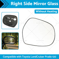 Right Mirror Glass Suitable for Toyota LandCruiser Prado 120 03-09 NO Heated RH