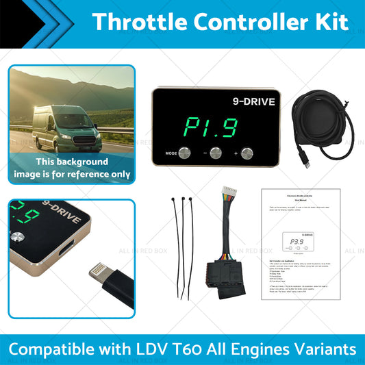 EVC Throttle Controller Kit Suitable for LDV T60 2017-On All Engines