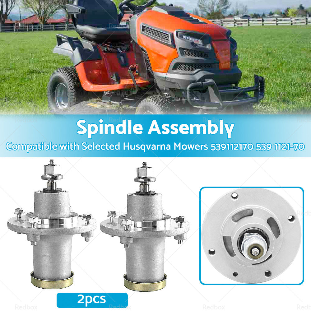 2x Spindle Assembly Suitable For Selected Husqvarna Mowers 539112170 539 1121-70