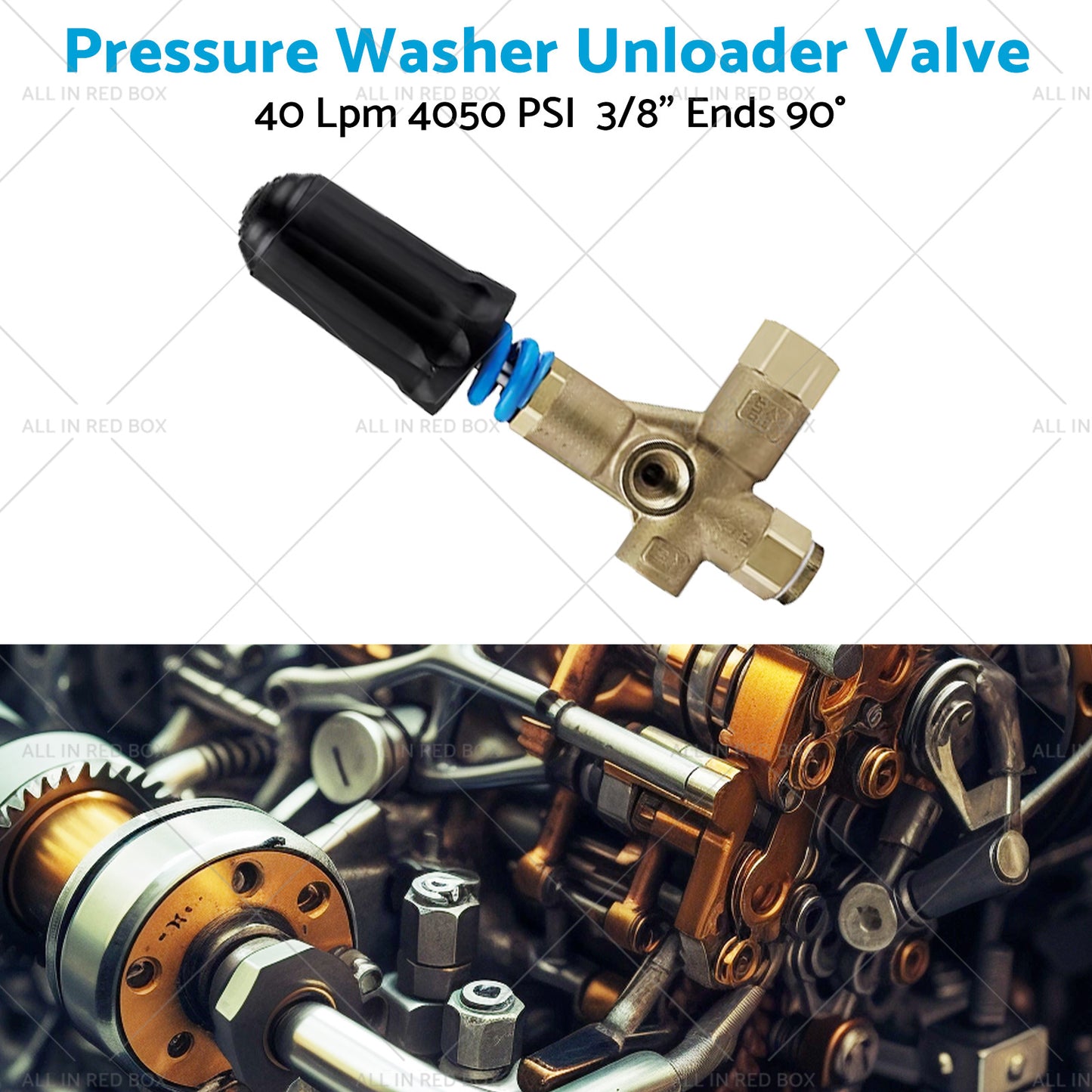 1x Pressure Washer Unloader Valve 40 Lpm 4050 PSI Ends 90¡ã 3 8inch