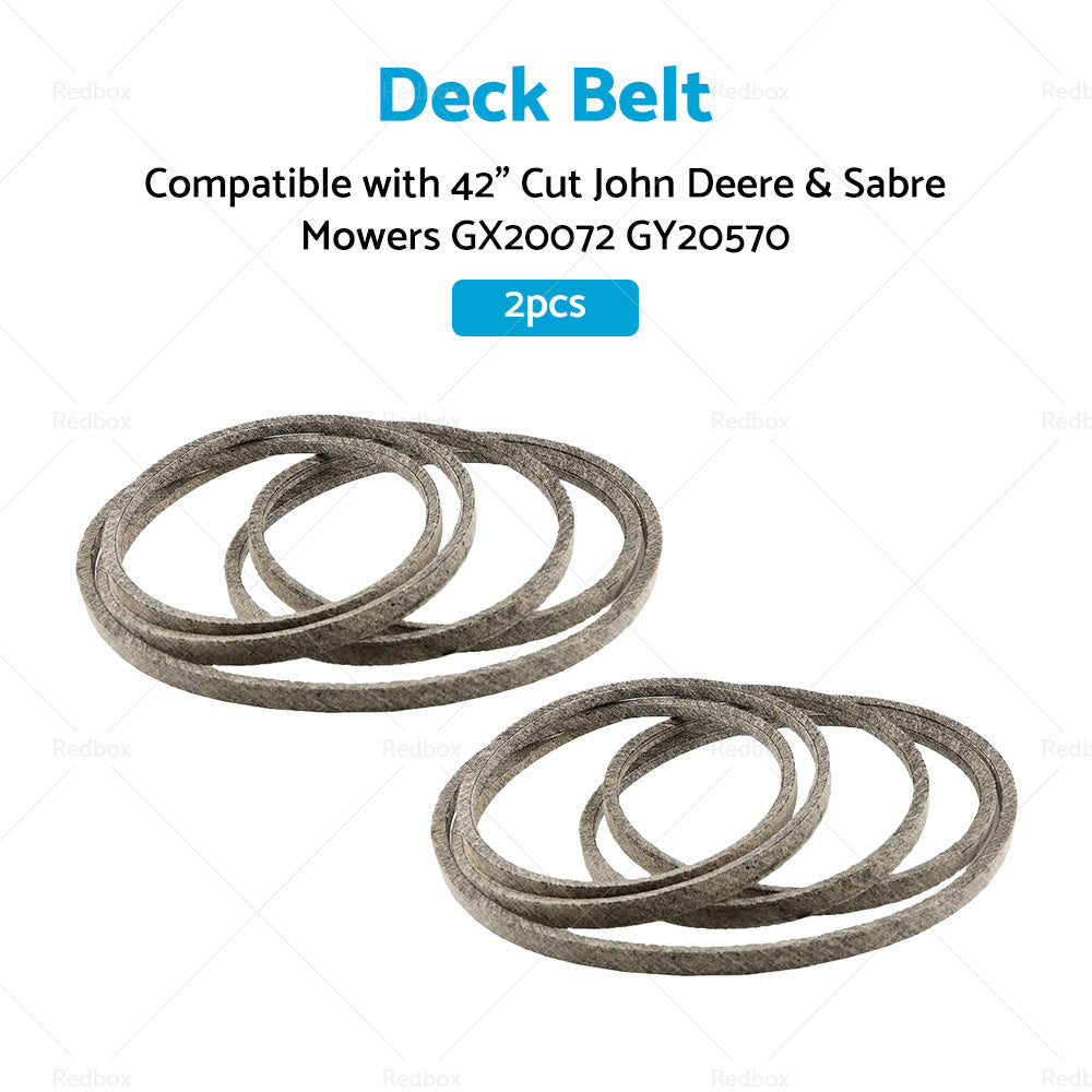 2pcs Deck Belt Suitable For 42 inch  Cut John Deere  and  Sabre Mowers GX20072 GY20570