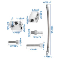 Cylinder Head Coolant Steam Port Crossover Hose Kit Suitable For GM LS Series