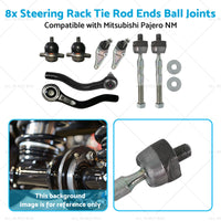 {{ 8x Steering Rack Tie Rod Ends Ball Joints Suitable for  Mitsubishi Pajero NM }} - Buy Car Parts Online at {{ Kaka Auto Parts }}.