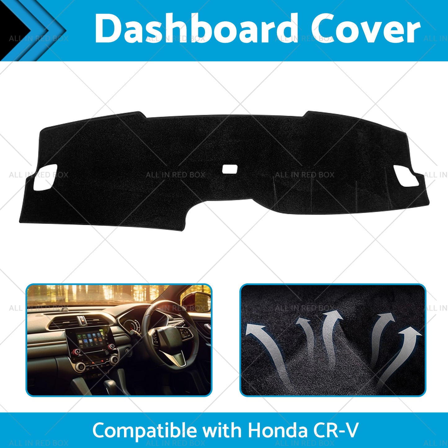 Dashboard Cover Pad Carpet Dash Mat Suitable for Honda CR-V CRV 2023 Without HUD