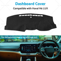 Dashboard Sun Cover Dash Mat Suitable for Haval H6 LUX 7 or 2016-2020 Black