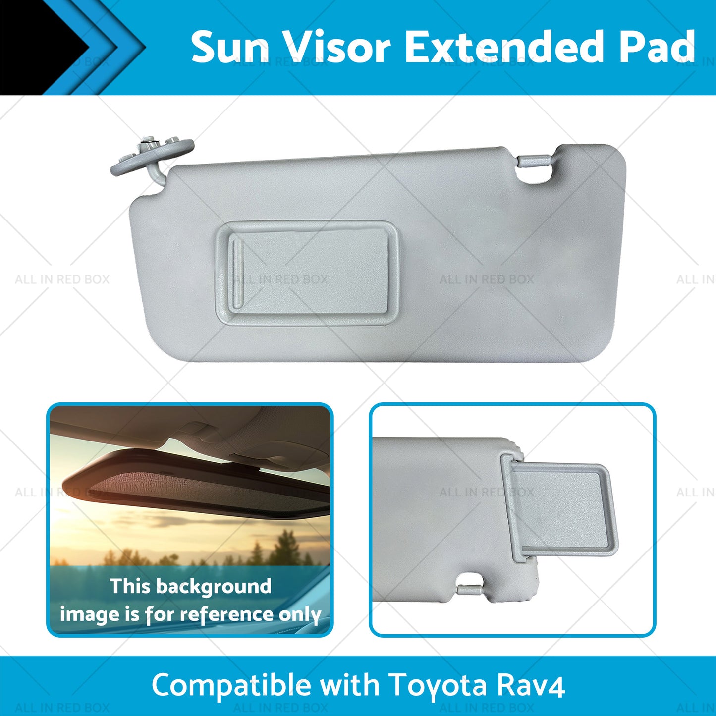 Sun Visor Extended Pad LH Left Passenger Side Suitable for Toyota Rav4 04-05