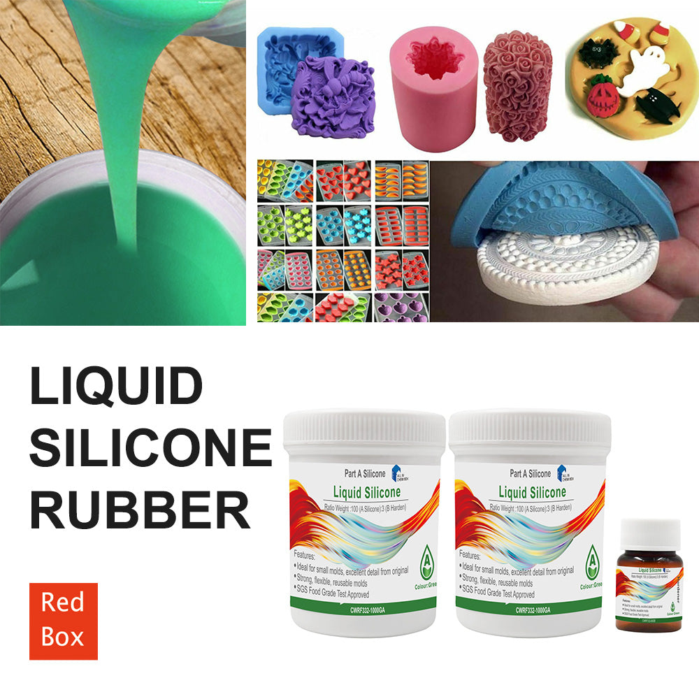 SH25 Liquid Silicone Rubber Mould Making Kit 100 3 Mix - 1Kg 2Kg 5Kg 10Kg Green