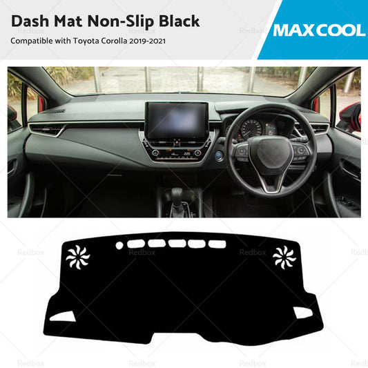 Dash Mat Suitable For Toyota Corolla 2019-2021 Dashboard Cover Black Non Slip