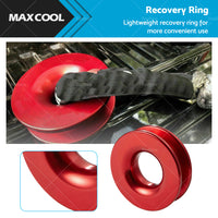 Recovery Ring Snatch Ring Block Pulley 37479lbs Soft Shackle Winch Rope Off Road