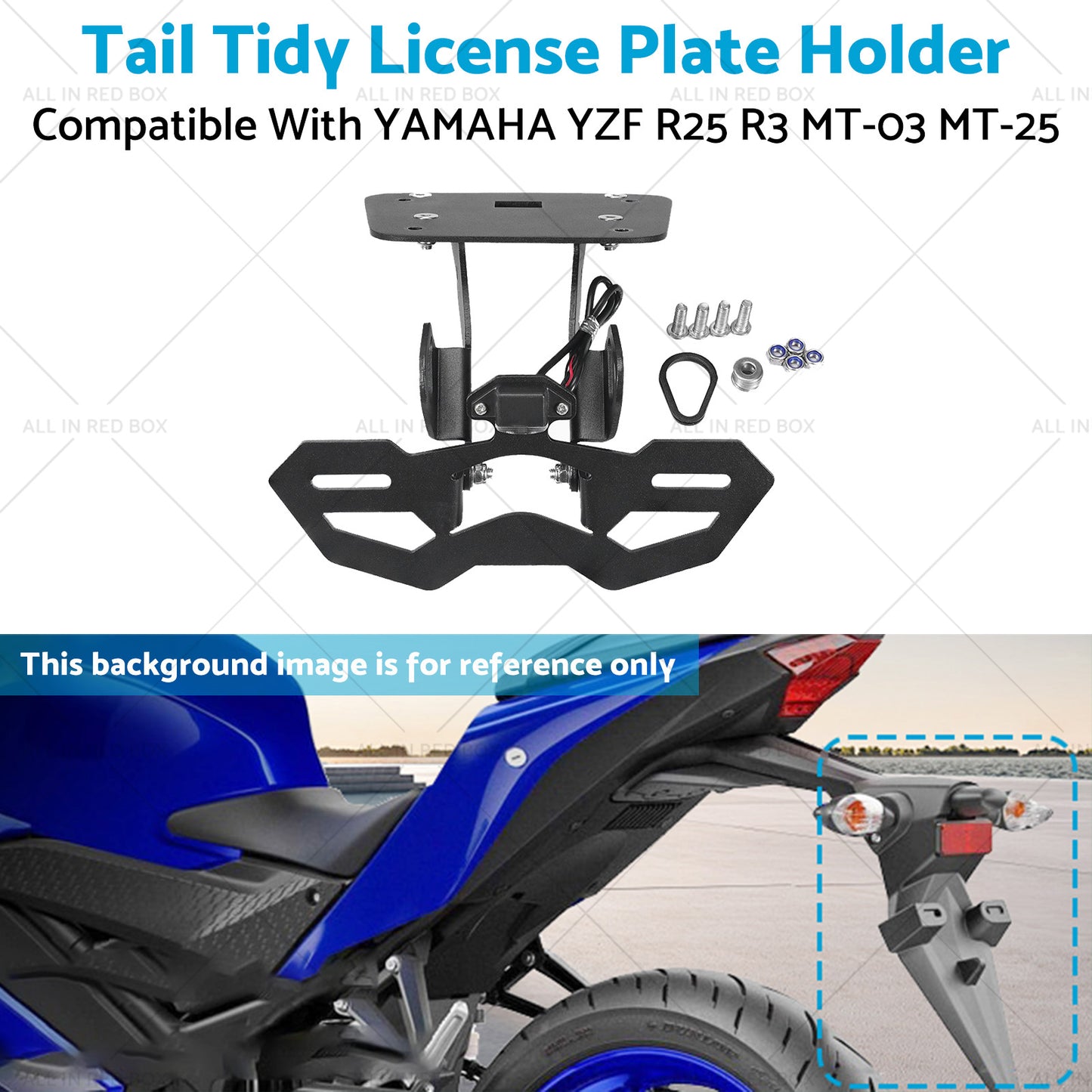 Tail Tidy License Plate Holder Suitable For YAMAHA YZF R25 R3 MT-03 25 2014-2020