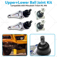 4pcs UpperLower Ball Joint Kit Suitable for Mitsubishi Triton ML MN UTE 4WD RWD