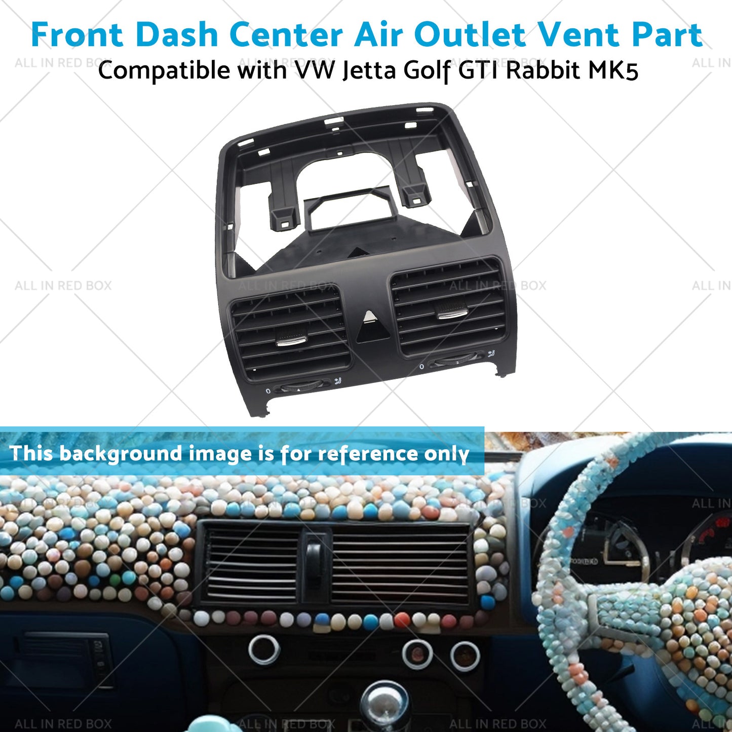 Front Dash Center Air Outlet Vent Part Suitable for VW GTI Rabbit MK5 Jetta Golf