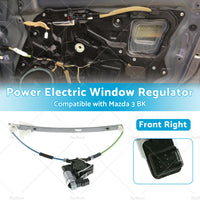 WITH MOTOR Power Electric Window Regulator Front Right Suitable for Mazda 3 BK