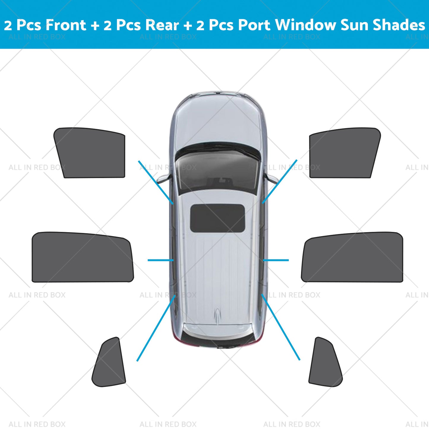 Front Rear Port Window Magnetic Mesh Sun Shade Suitable for Toyota Corolla Cross