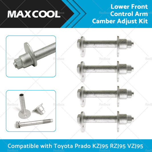 4x Lower Front Control Arm Camber Adjust Suitable For Toyota Prado KZJ RZJ VZJ