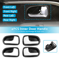 4PCS Inner Door Handle Left Right Front Rear For Mazda 323 Astina Ford Laser