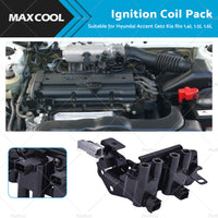 Ignition Coil Pack Suitable for Hyundai Accent Getz Kia RIO 1. 4L 1. 5L 1. 6L G4EC