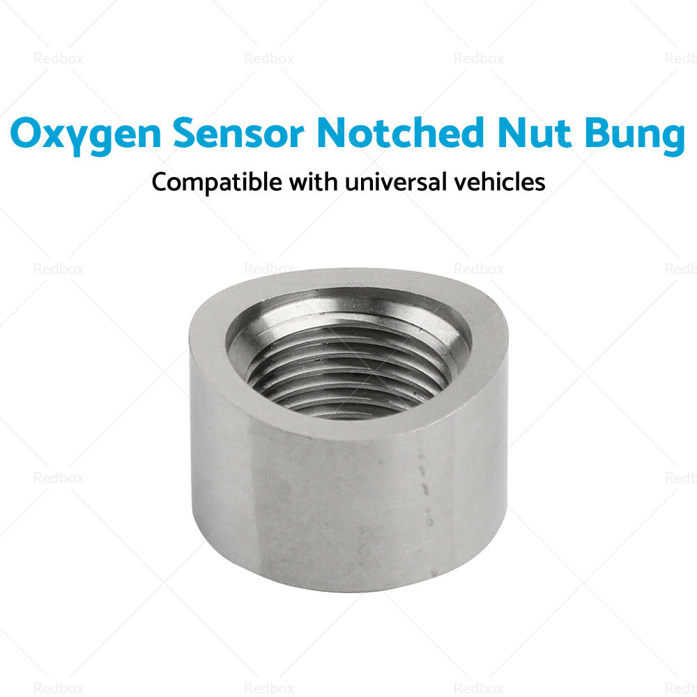 1PCS O2 Oxygen Sensor Curve Notched Nut Bung 304 Stainless Steel M18 X 1. 5