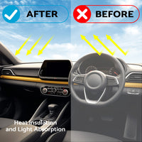 Non-Slip Dash Mat Dashboard Cover Suitable For Hyundai Santa Fe DM 2013-2018 Black