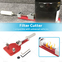 Filter Cutting Range 2-3 or 8 inch  - 5 inch  Car Oil Filter Cutter Tool Aluminum Alloy Red