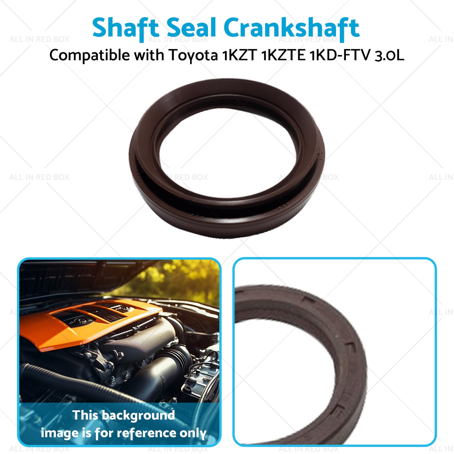 Shaft Seal Crankshaft Suitable for Toyota 1KZT 1KZTE 1KD-FTV 3. 0L 2KD-FTV 2. 5L