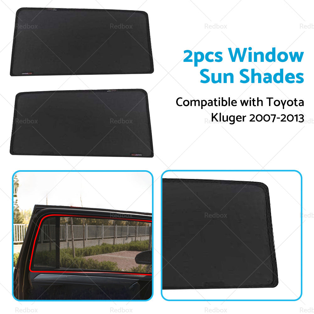 Magnetic Window Sun Shades Suitable For Toyota Kluger 2007-2013 Rear Sun Shades