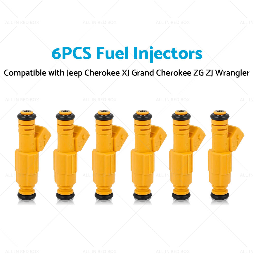 6PCS Fuel Injector Suitable for Jeep Cherokee Grand Cherokee Wrangler 0280155710