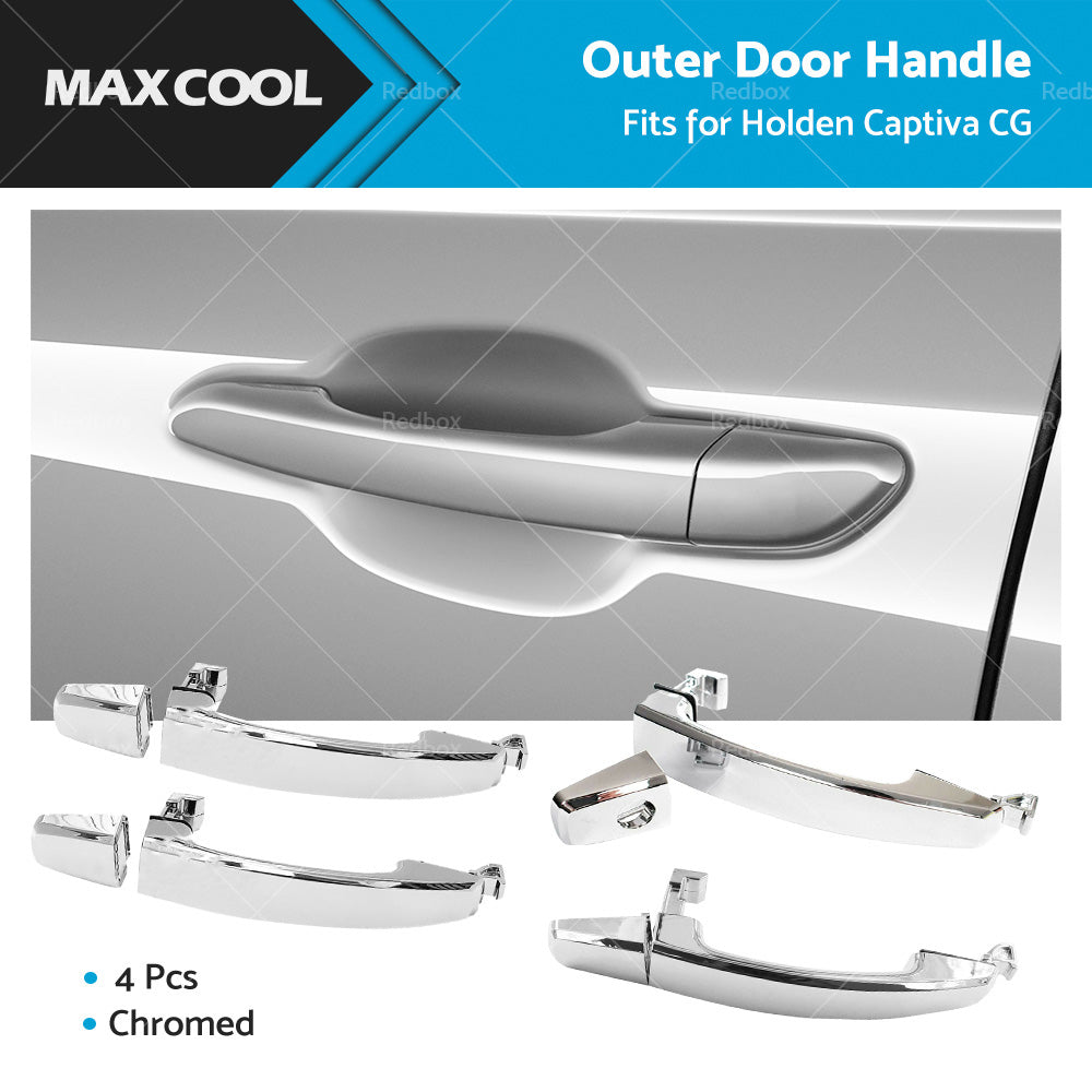 SET of 4PCS Front  and  Rear Outer Door Handle Chrome Suitable For Holden Captiva