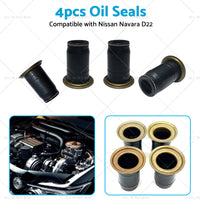 4PCS Diesel Injector Pipe Oil Seal Suitable for Nissan Navara Ute 3L ZD30 01-07