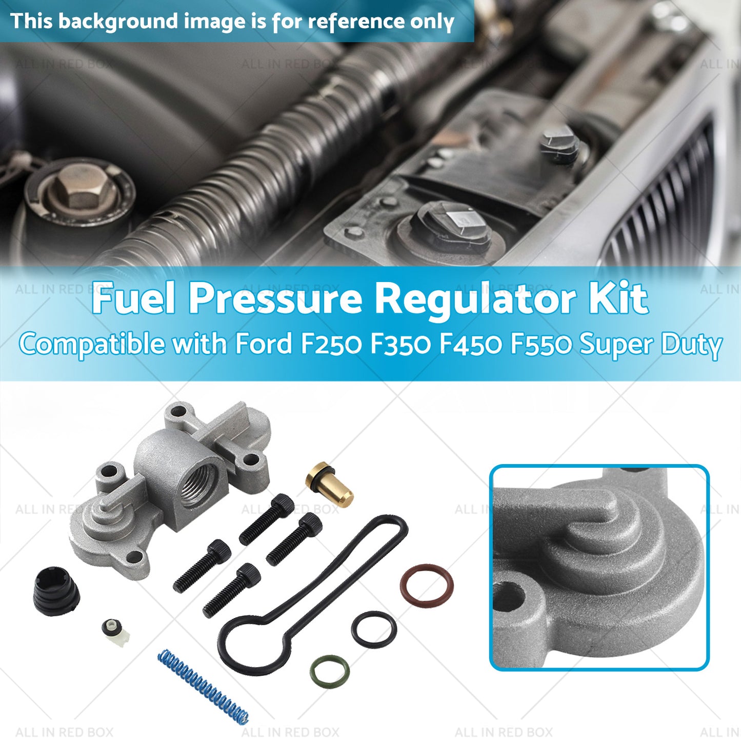 Fuel Pressure Regulator Kit Suitable for 03-07 Ford F250 F350 F450 F550 6. 0