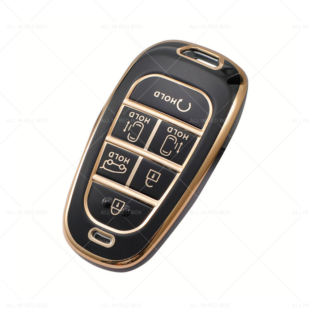 6Button TPU Car Remote Key Fob Cover Suitable ForHyundai Sonata Tucson Santa Fe