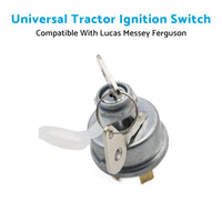 Universal Ignition Switch With 2 Keys Suitable For Lucas Messey Ferguson Tractor