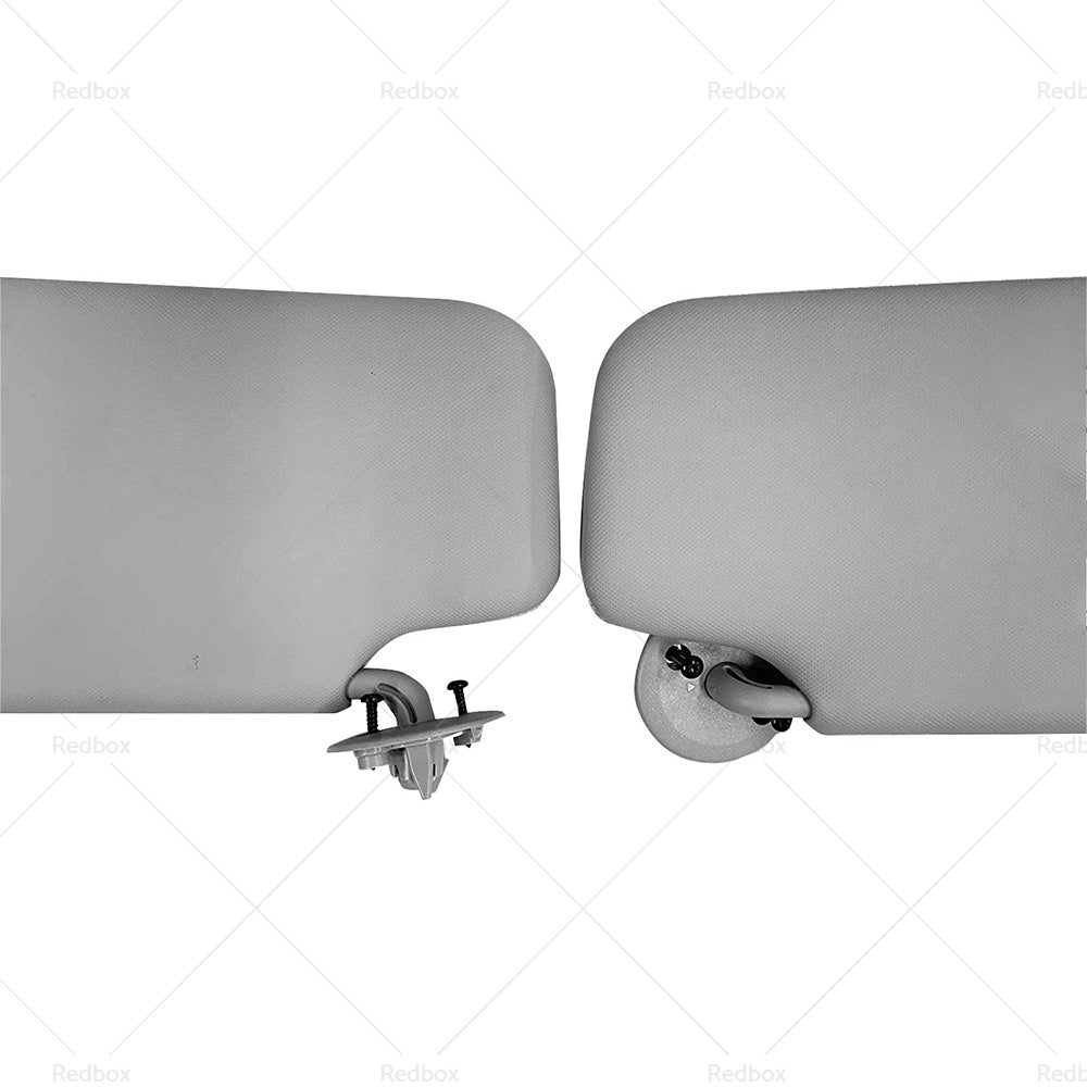 Pair Sun Visor Left Right Suitable For Holden Barina TM 2011-2018 Grey