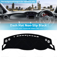 Dash Mat Dashmat Cover Suitable For Toyota 86 Subaru BRZ 2012-2021 Dashboard Pad