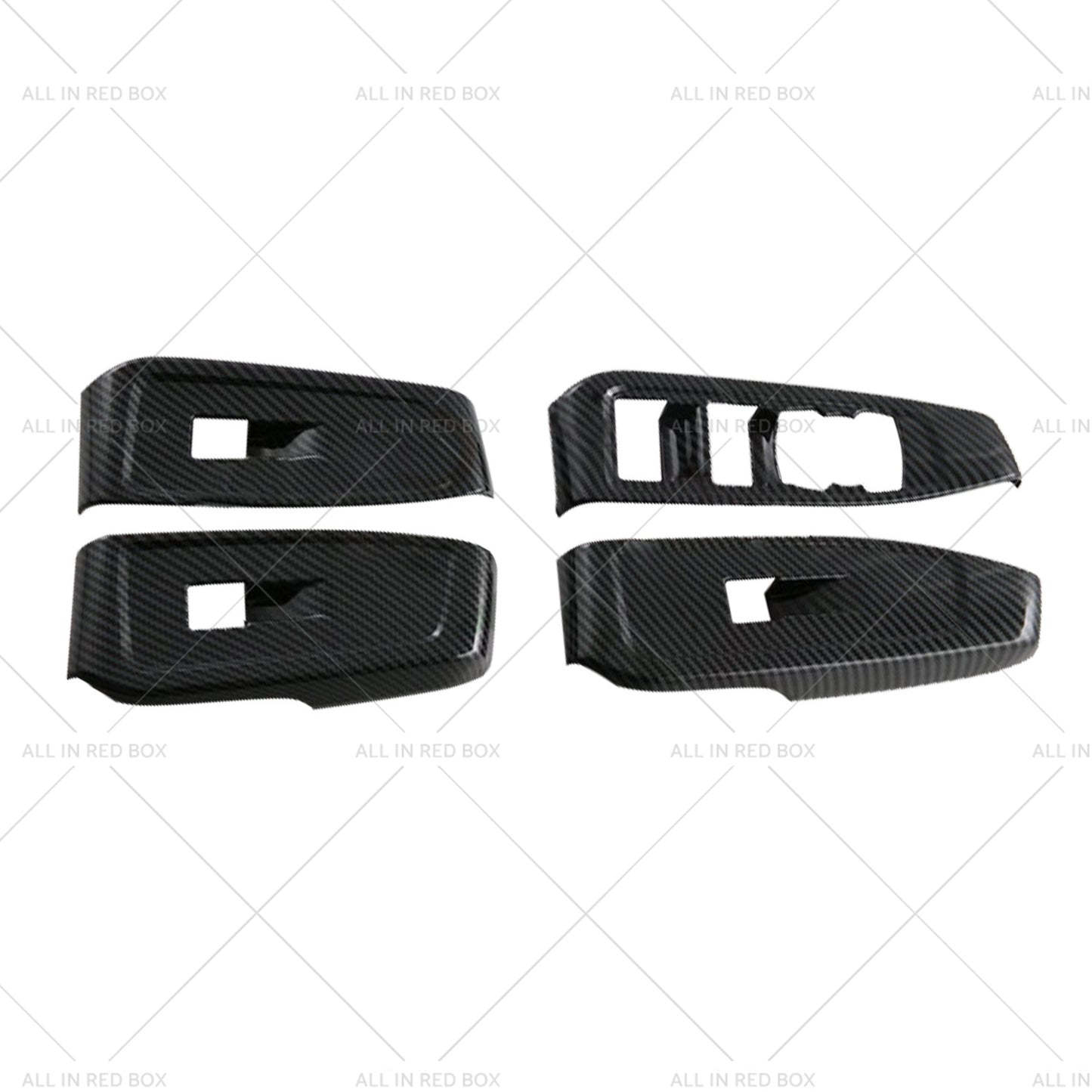 Suitable For Ford Ranger Carbon Car Window Control Panel Switch Cover 4pcs