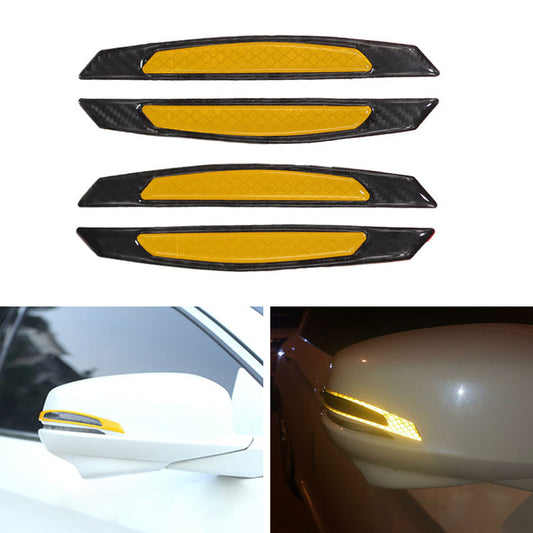 Reflective Carbon Fiber Car Door Edge Guard Bump Protector Sticker Universal