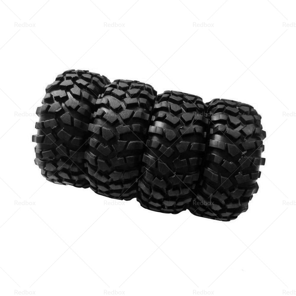 Wheels Rims Rubber Tires 12mm Hex Suitable For 1 or 10 Off-Road RC Rock Buggy Truck