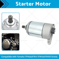 Starter Motor Suitable Yamaha YFM550FWA Grizzly 550 09-15 YFM700 EPS-Hunter