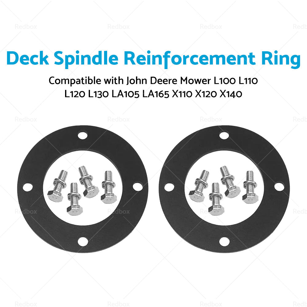 2x Deck Spindle Reinforcement Ring Suitable For John Deere Mower L100 L110 L120