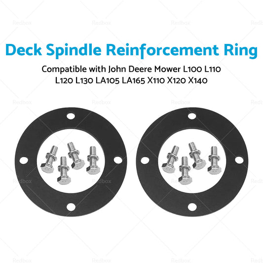 2x Deck Spindle Reinforcement Ring Suitable For John Deere Mower L100 L110 L120