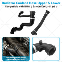 {{ Upper  and  Lower Radiator Coolant Hose Suitable for BMW 3 Saloon E46 316 i 318 ti }} - Buy Car Parts Online at {{ Kaka Auto Parts }}.