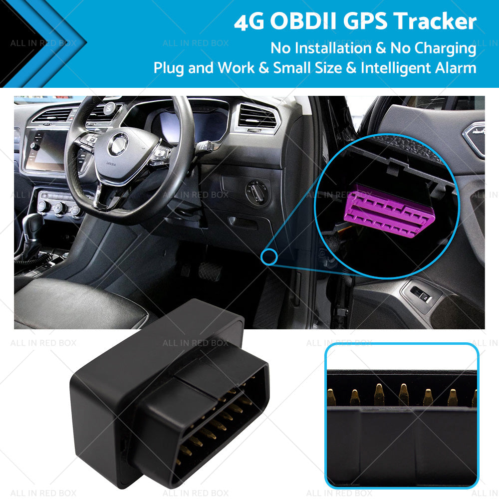 4G OBDII GPS Tracker Live Realtime Vehicle 3G Car OBD2 Tracking Device Locator