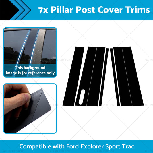 7x Pillar Post Cover Trims Suitable for Sport Trac 07-10 Ford Explorer 02-10