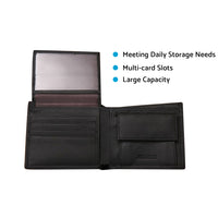 Men’s Leather Wallet Cowhide Coin Purse With Multiple Card Slots Suitable For Everyday Use